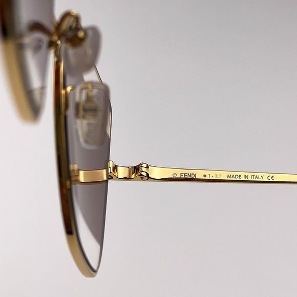 Fendi Sunglasses FE40015U 30E Cat Eye Gold Brown Women main image 6